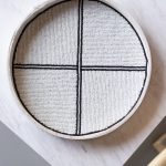 Sawan beaded tray with geometric print
