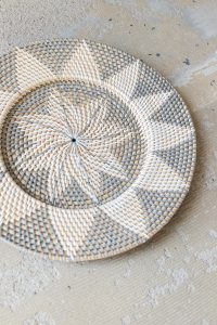 Woven wall plate